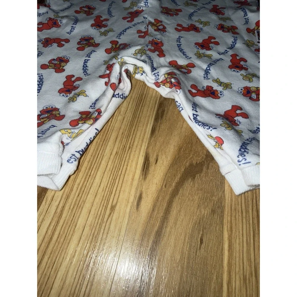 VTG Sesame Street Elmo Romper 6/9 Months‎ 6/9M Snap One Piece Long Sleeve